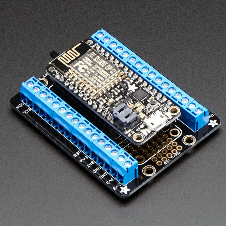 Assembled Terminal Block Breakout FeatherWing for all Feathers - Image 3
