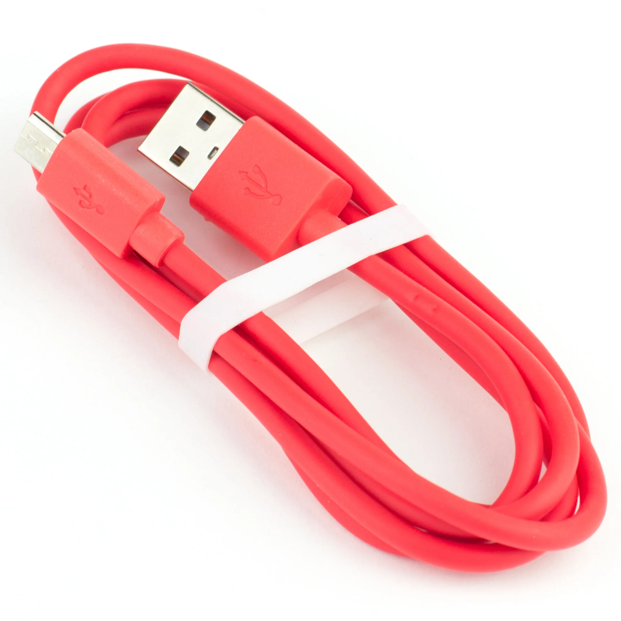 USB A to microB cable - Red - Image 3