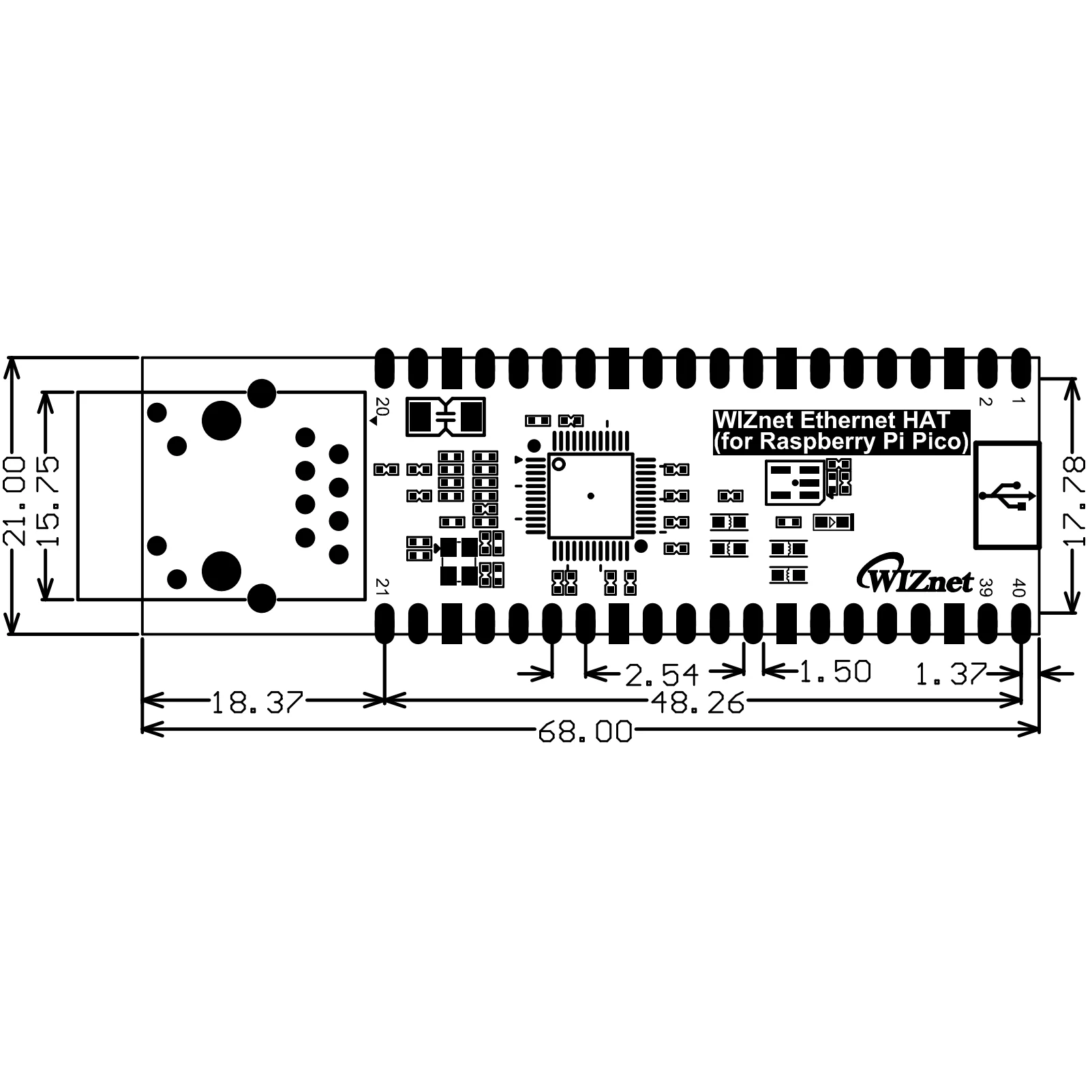 WIZnet Ethernet HAT - Image 3