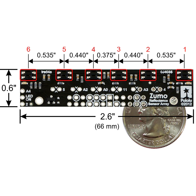 Zumo Reflectance Sensor Array - Image 6